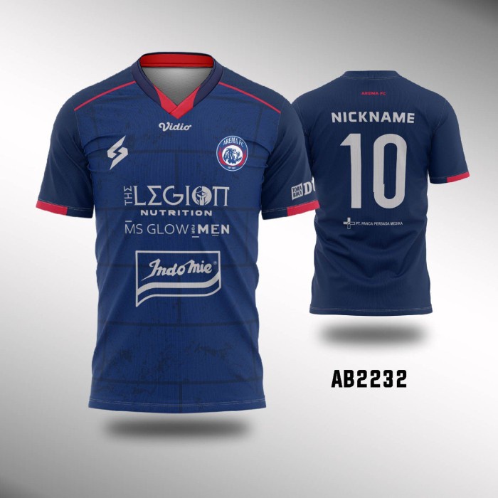 Jersey Bola Keren - Arema FC 2021 - Home Fullprint Gratis nama XS-6XL - BAJU, XS Aleximedia