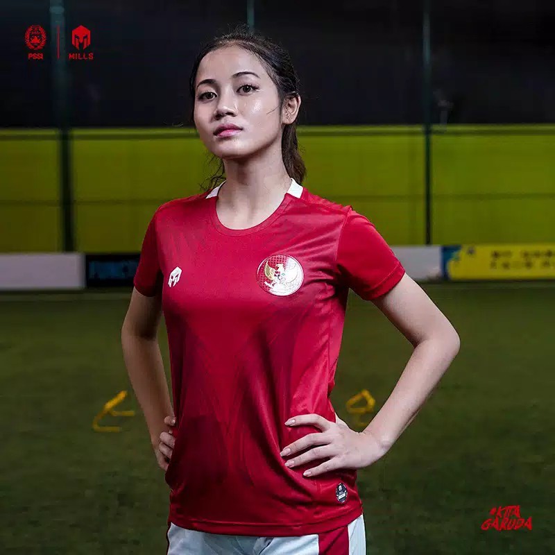 MILLS Timnas Indonesia Jersey Home Women Player Issue 22017GR Red