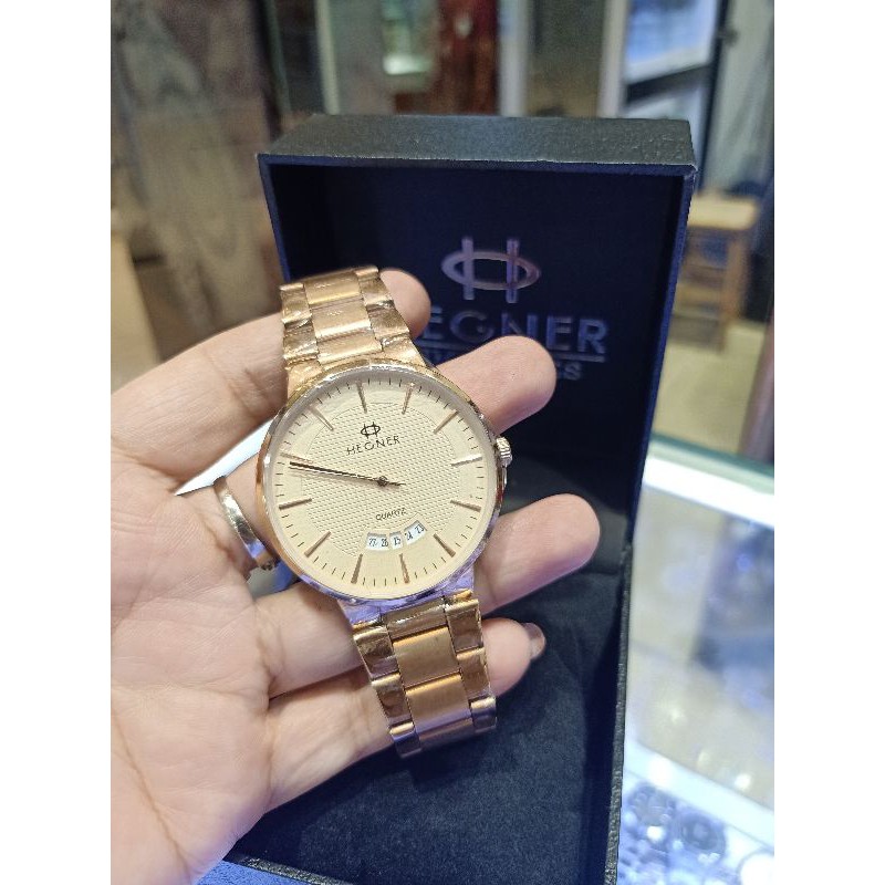JAM TANGAN PRIA HEGNER M.5025.IPRD FULL ROSEGOLD (ORIGINAL)