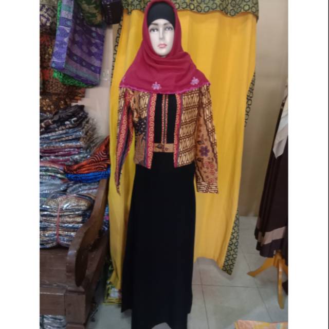 Terbaru Gamis Batik Kombinasi Modern Murah