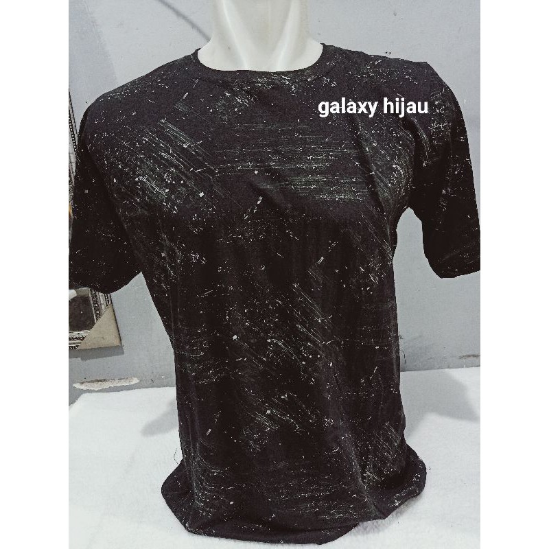 kaos print katun galaxy