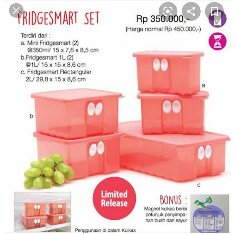 Fridgesmart Set Tupperware
