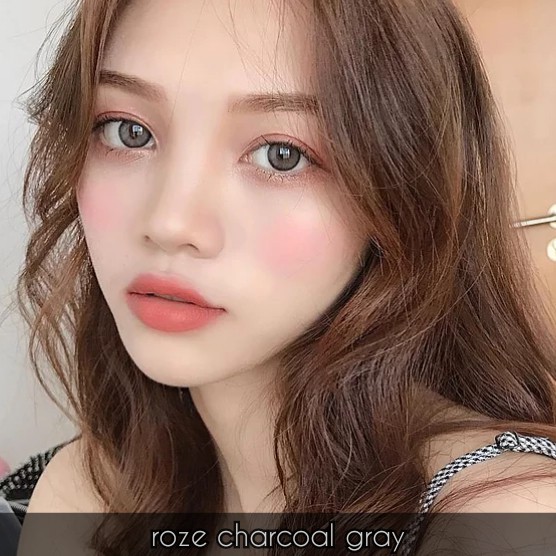 Softlens i-DoL Canna Roze Charcoal Gray (Abu-abu Gelap) - Princess Idol