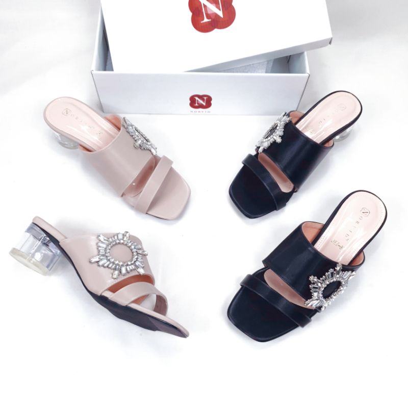 Norvid DK87 Double Strap Heels Diamond