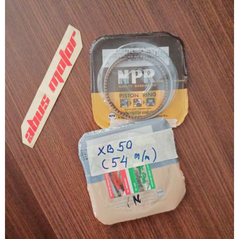 RING SEHER RING PISTON MIO XB BEAT XB JUPITER XB SIZE 50 / 54 M ORIGINAL NPP/NPR