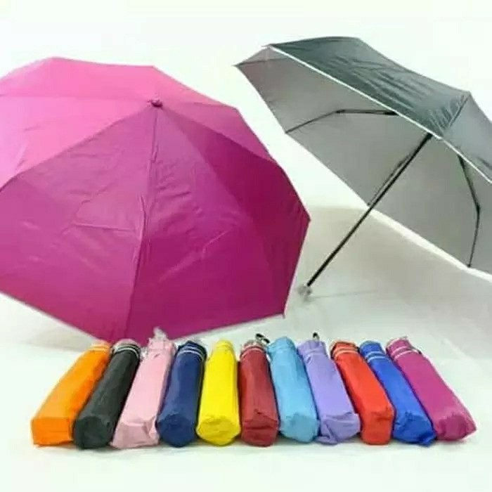 [promo] Payung Lipat Super Murah Kuat Kokoh Anti Angin Anti Uv ( Motif Dikirim Random )