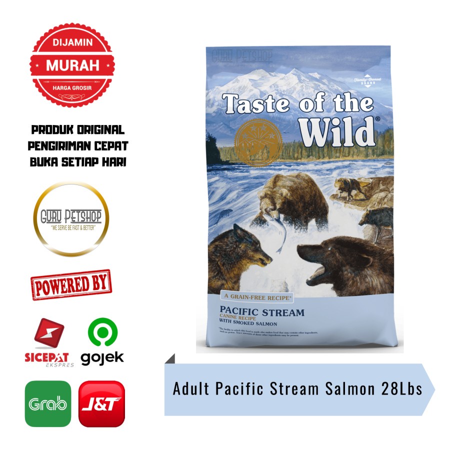 Taste Of The Wild Pacific Stream Adult 28Lbs TOTW Salmon 12.7kg