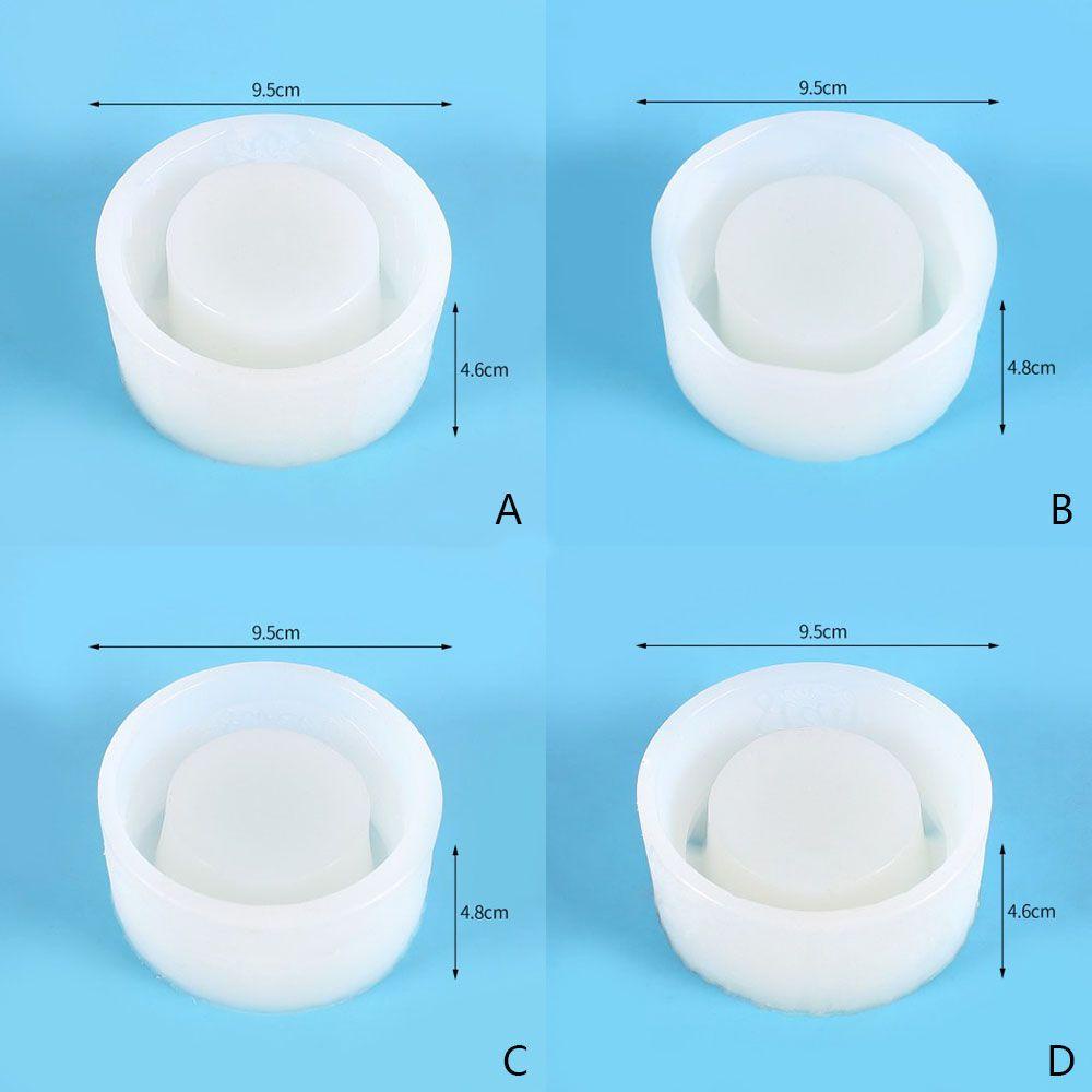 Solighter Crystal Resin Tray Cetakan DIY Resin Kerajinan Tangan Membuat Perhiasan Alat Casting Cetakan Silikon Cangkir Lilin Pot Bunga Sukulen