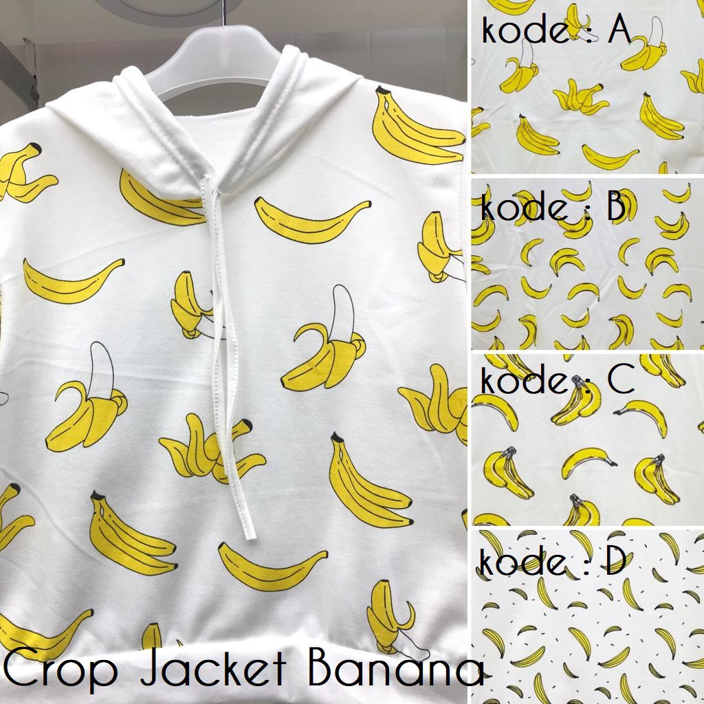 Jacket Crop Murah Banana