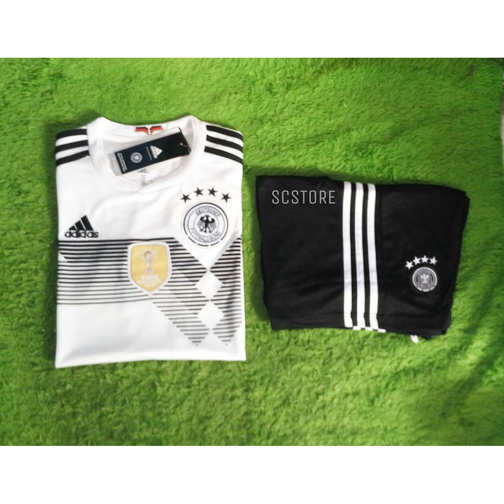 Setelan Jerman Home World Cup Piala Dunia 2018 (Jersey   Celana) Grade