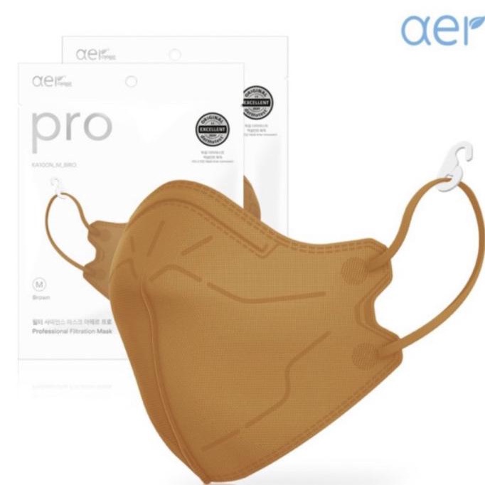 Masker Kf94 Aer Pro Mask Masker Seo Yea Ji /Original Import Korea - Borwn, M