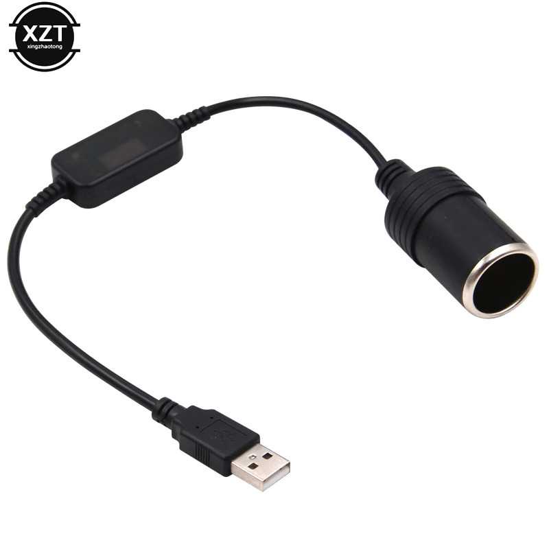 (100% BARANG ORI) Plug Mobil USB Cigarette Plug Power Socket 5 V to 12 V - XZT0017