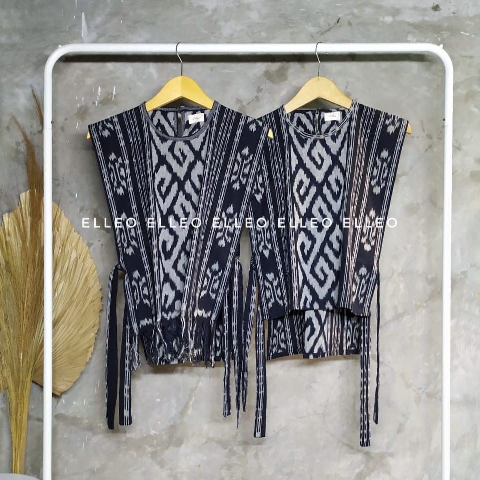 ELLEO ETNIK VEST TENUN IKAT ( TORA VEST/ROMPI WANITA )