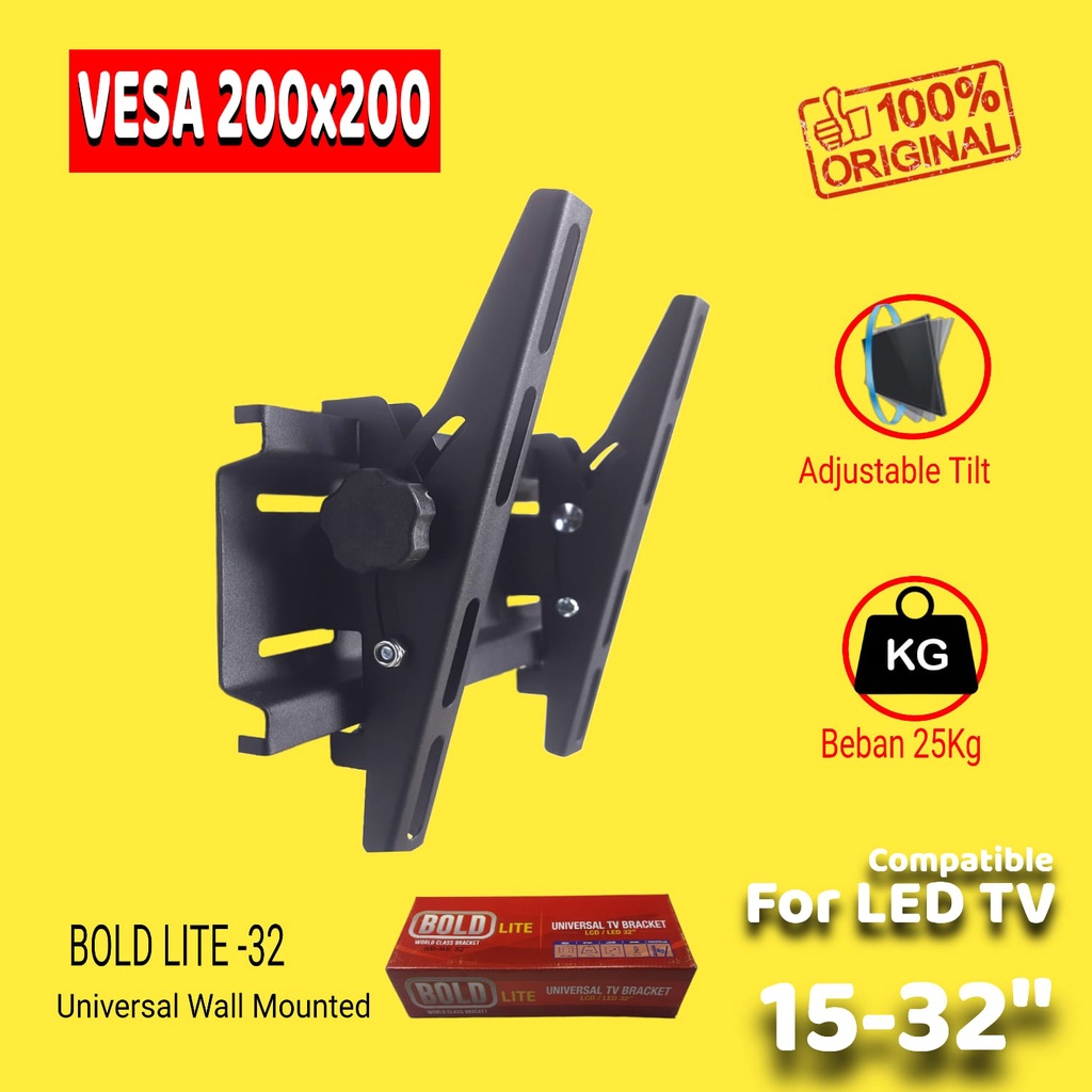 Breket TV 32 29 24 29 15 14 Inch - Bracket TV 32 Inch - Braket TV 32 Inch Universal 2 Arah Best Quality