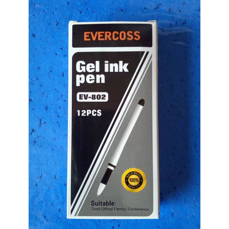 

pulpen Gel Pen EVERCOSS EV-802 hitam