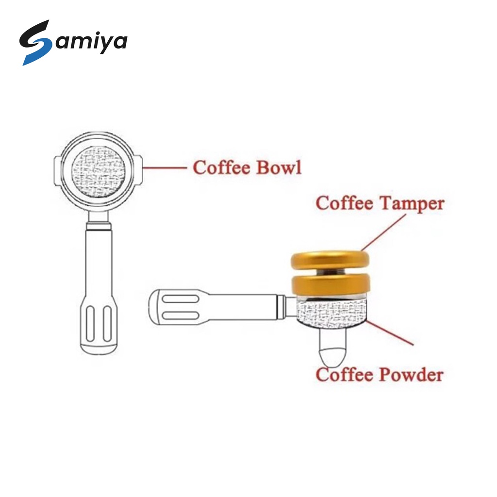 macaron coffee tamper 58mm / 51 mm macaron kopi tamper stainless