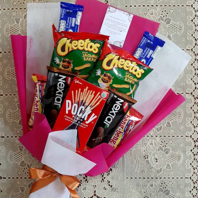 Bucket snack Buket snack pink Bucket snack murah buket snack boneka bucket snack wisuda bucket