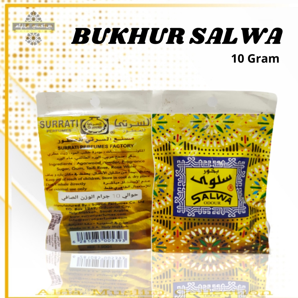 1 Lusin Buhur Salwa Sachet 10 Gram Kecil Bakhour Bakhoor Dupa Pengharum Ruangan