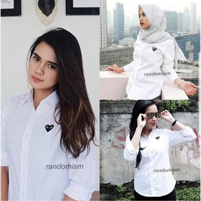 FWG - KEMEJA GARCONIA POLOS / KEMEJA / ATASAN WANITA / BAJU ATASAN WANITA TERBARU / KEMEJA KOREA