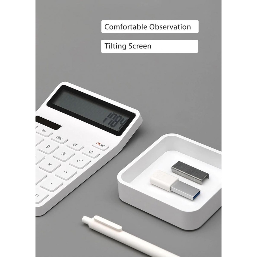 Xiaomi Kalkulator Putih Original Premium LEMO Calculator - White