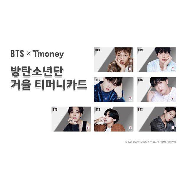 [PO] BTS X T MONEY Mirror BE Version Jin Suga j-Hope RM Jimin V Jungkook