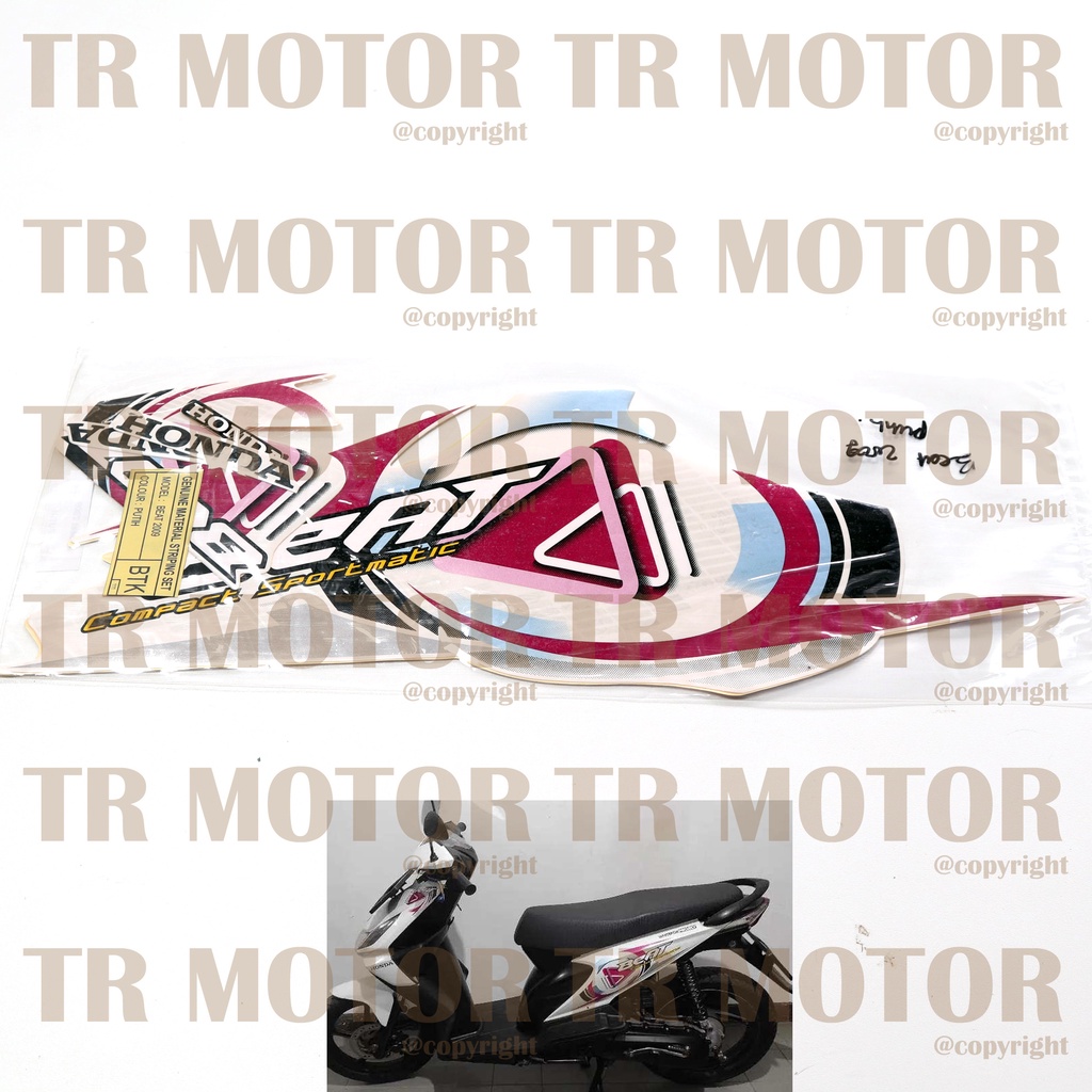 Stiker Motor Beat 2009 Karbu Sticker Striping Full Body Motor