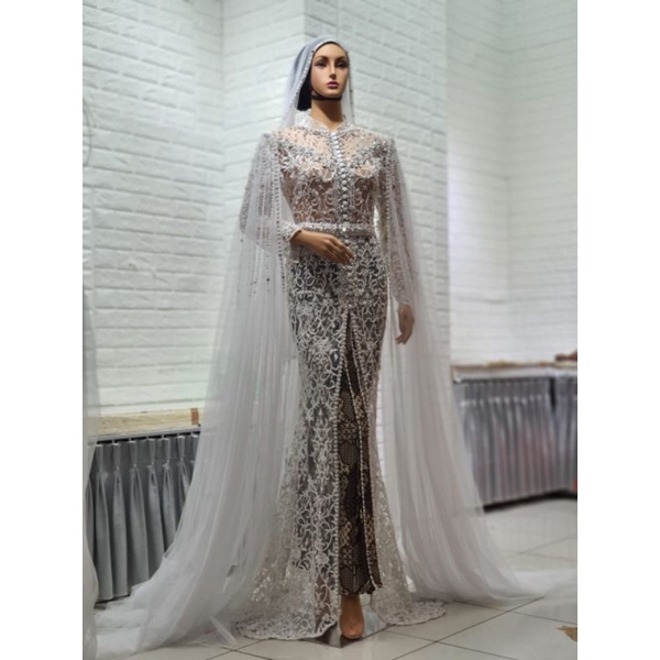 GAUN PENGANTIN SLIM DRES PREMIUN//GAUN BEREKOR  FULL PAYET SEMI JEPANG//GAUN PENGANTIN MEWAH FULL PAYET DAN BRUKAT  TULANG MODERN/ GAUN PENGANTIN MODREN