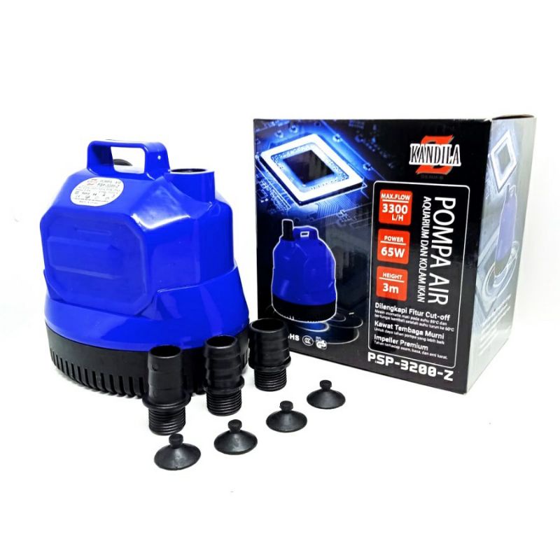 KANDILA PSP 3200-Z 65W FILTER POMPA AIR CELUP KOLAM IKAN AQUARIUM