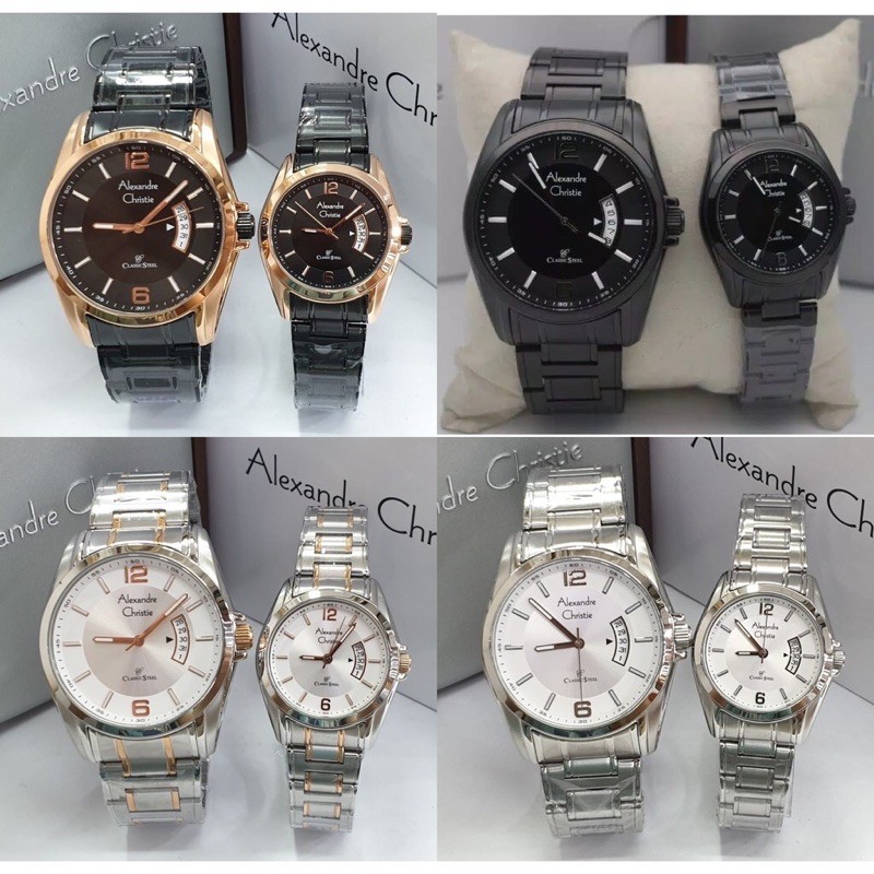 Jam Tangan Alexandre Christie Couple Original AC 8289 Original ORI