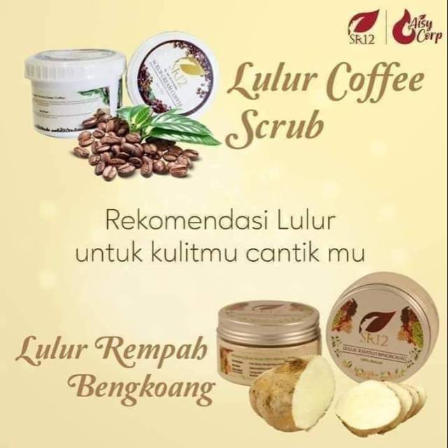 BEST SELLER  LULUR SR12/ LULUR SCRUB CREAM COFFEE SR12/LULUR  BENGKOANG / LULUR SR12 BER BPOM