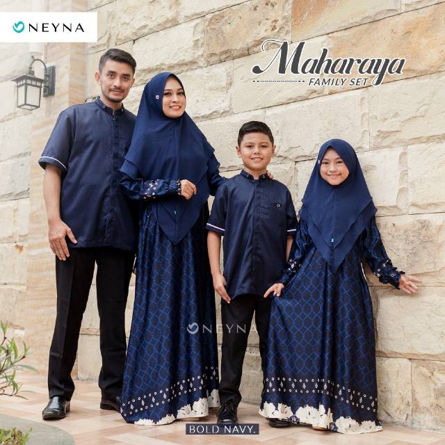 Famset maharaya by neyna sarimbit keluarga gamis keluarga gamis lebaran gamis ibu anak gamis syari