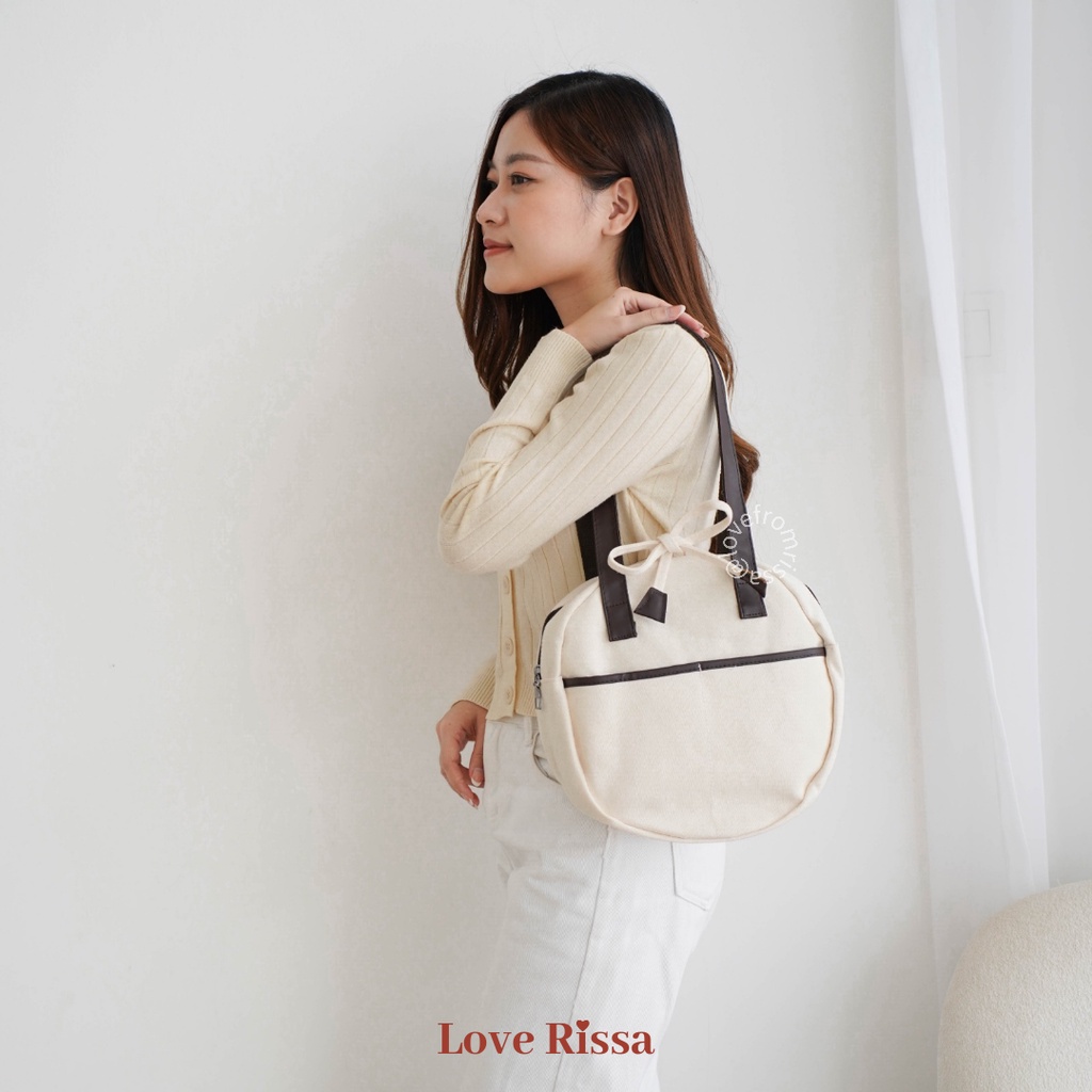 Tas Yoomi Tas Premium Bulat Lucu Korean Style Woman Shoulder Bag Tas Bahu Wanita Kantor Hand Carry Bag