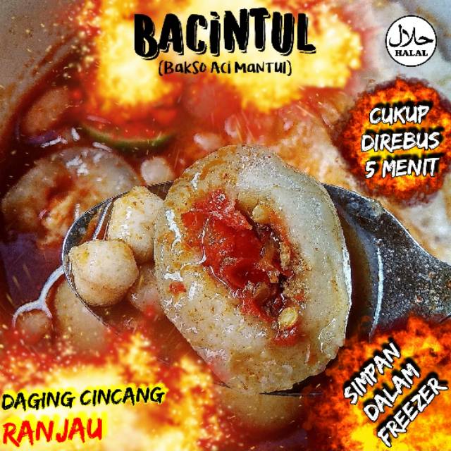 Jual Bakso Aci Isi Daging Sapi Cincang Ranjau Cabe Giling Shopee