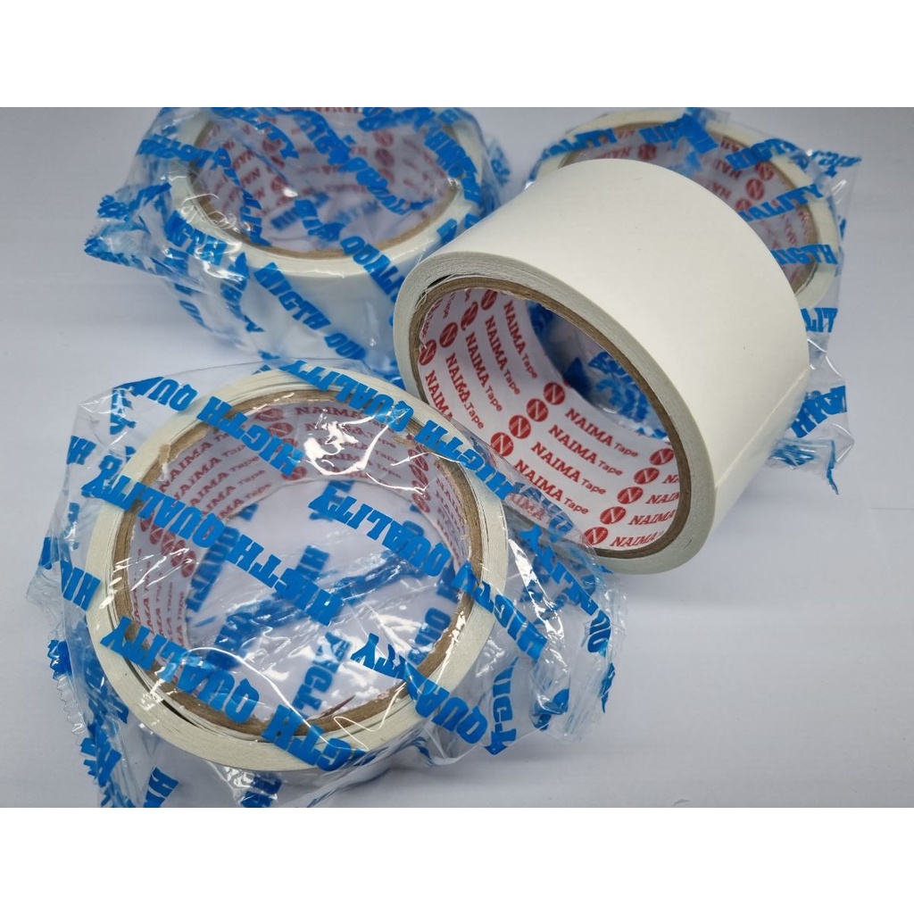 

Double Tape Kertas 2 Inch x 10 Yard / Double Tip 45mm x 10 yard