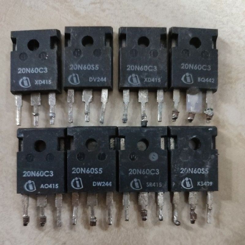 Mosfet 20N60C3 Original N-Channel 20A 600v Cabutan