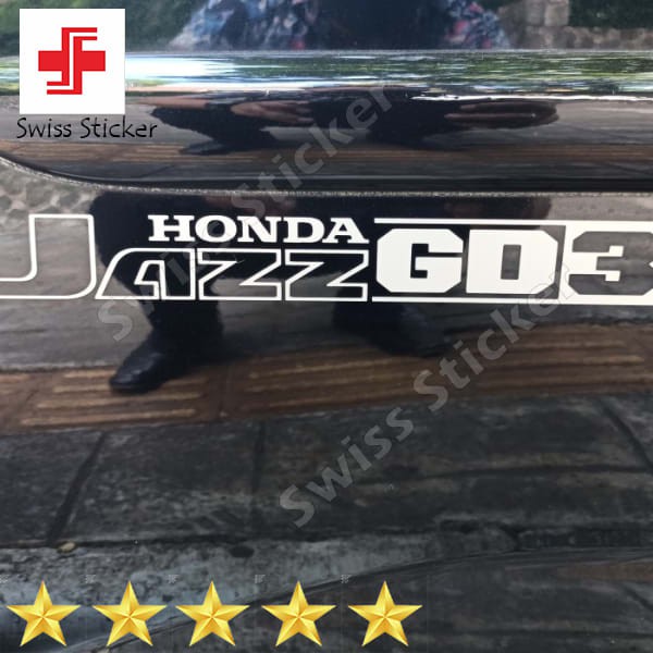 Grosir Stiker body samping pintu Honda Jazz GD3 Elegan