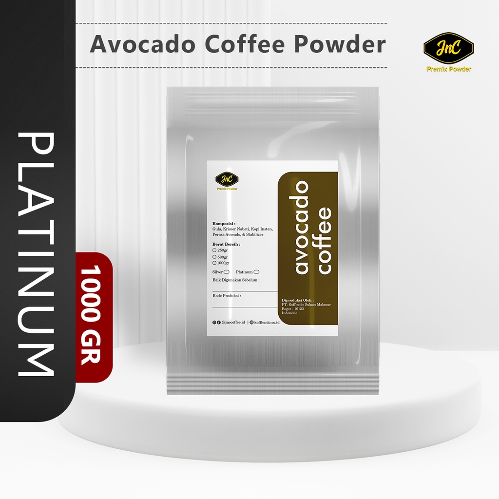 JnC Avocado Coffee Powder 1 KG I Bubuk minuman Alpukat Kopi