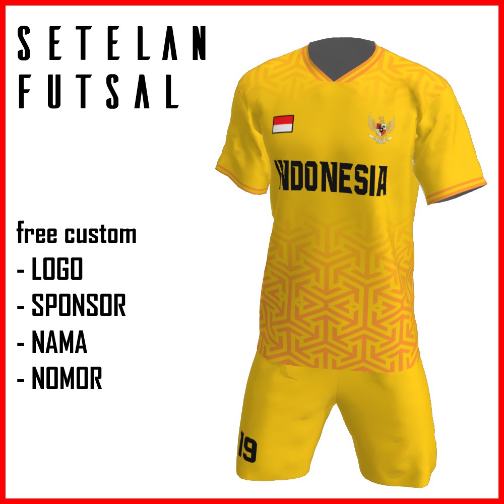 Bikin Jersey Futsal Custom Printing , Baju Kaos Jersey Setelan