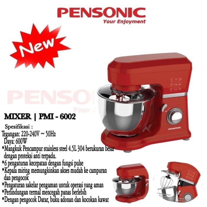 Stand Mixer Grande Pensonic PMI-6002 4.5 Liter