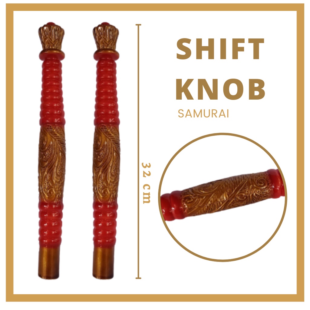 SHIFT KNOB MOTIF SAMURAI TONGKAT PERSNELING / TUAS GIGI MOBIL DIESEL