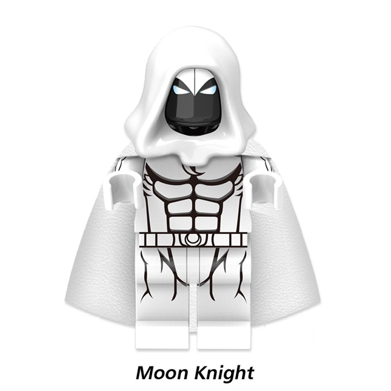 Mainan Balok Bangunan Minifigures Model Moon Knight DIY Untuk Hadiah Anak