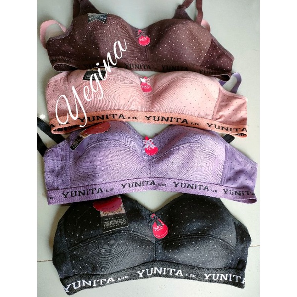 Bra Jumbo 40-42 Yegina BH katun superjumbo motif polkadot