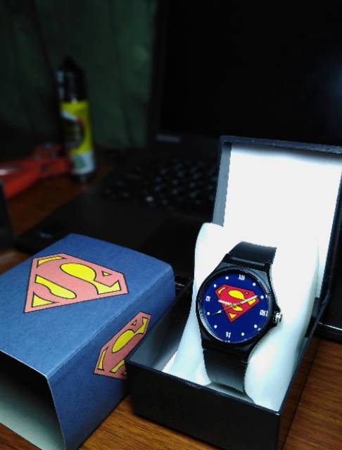 Jam Tangan Custom Logo Superman Superhero