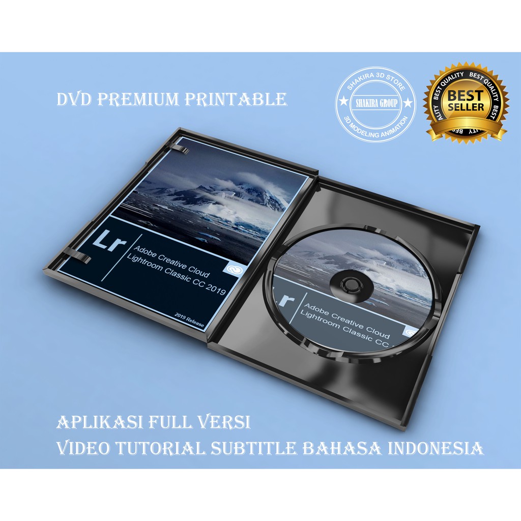 Dvd Adobe Lightroom Classic 2019 Plus Tutorial Sampai Mahir