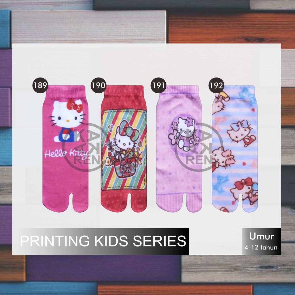 Kaos Kaki Jempol Anak Printing Karakter Unicorn J