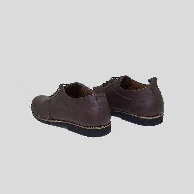 Sepatu Pantofel Pria Ukuran Besar Jumbo BIG SIZE 44 45 46 47 48  ZGX-06 kulit cokelat-brown Sepatu Casual Formal Untuk Kerja Pesta Kuliah main gaya trendy