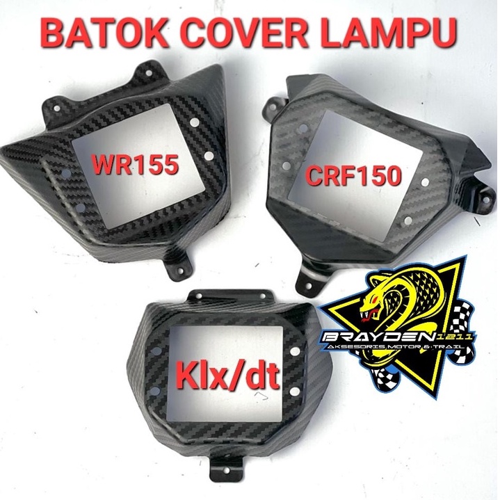 BATOK COVER LAMPU CRF 150 KLX BF WR155/ FRAME LAMPU HEADLAMP CRF KLX WR155 / BATOK HEADLAMP CRF150 KLX WR