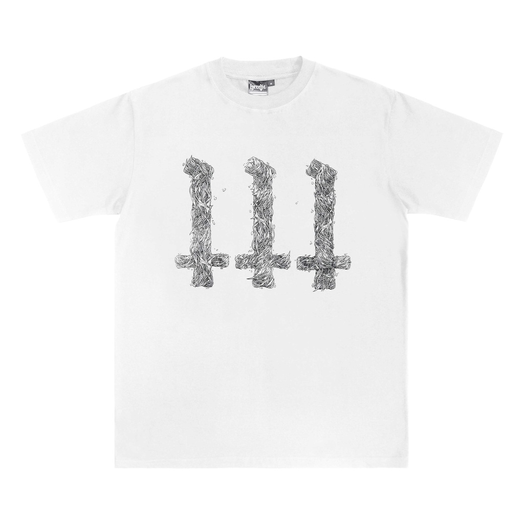 Heretic - T-shirt - Crosses Seed White