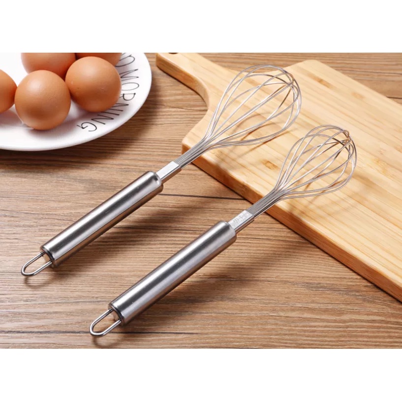 Kocokan Telur BALLOON / Kocokan Kue / Whisk / Egg Beater Stainless Steel Besar | Sedang | Kecil [JY]