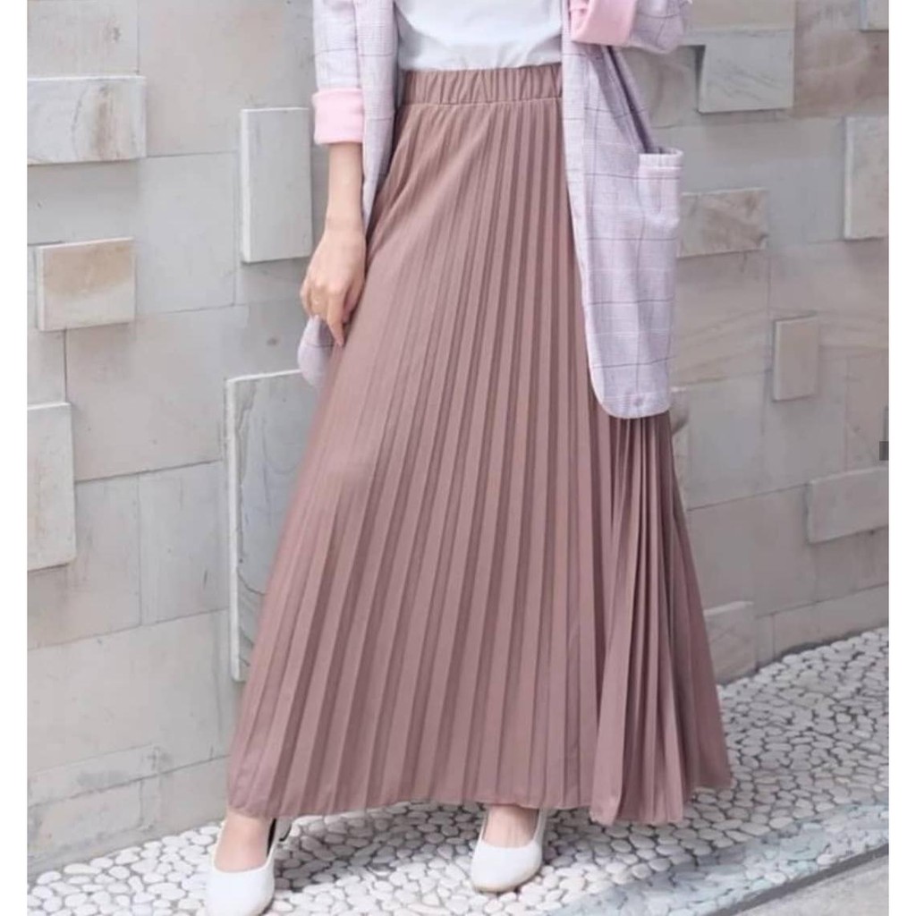 Rok wanita - rok plisket - rok plisket murah